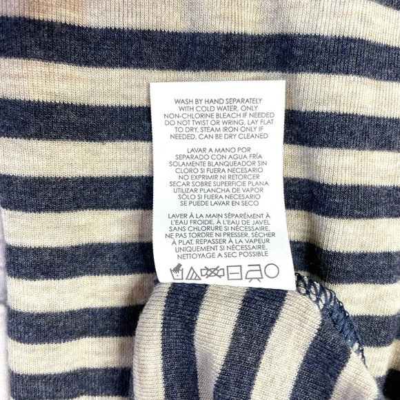 CAbi 3228 Ernest Tunic Top Medium Long Sleeve Comfy Stretch Stripe Asymmetrical - Picture 7 of 9